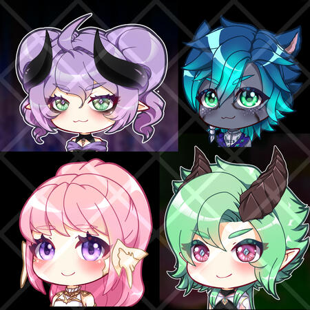 Chibi icons and emoji